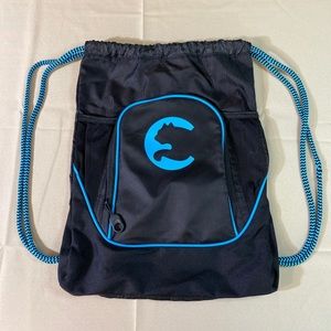 Puma Black/Blue Backpack Drawstring Bag